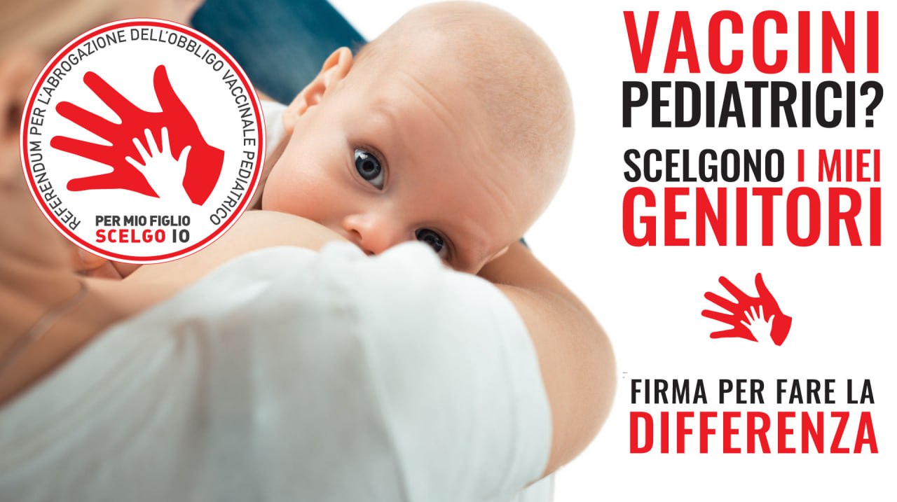 Immagine raffigurante un neonato tenuto in braccio, accompagnato dal logo del comitato promotore 